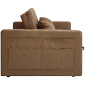 Evergreen Home Magath 2 Seater Single Faux Leather Sofa Bed