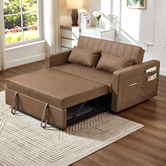 Evergreen Home Magath 2 Seater Single Faux Leather Sofa Bed