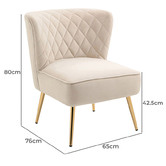 Exquisite Living Brock Velvet Accent Chair