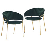 Exquisite Living Amaltheia Velvet Dining Chairs