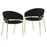 Exquisite Living Amaltheia Velvet Dining Chairs