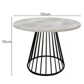 Exquisite Living Rigel Cement Dining Table