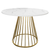 Exquisite Living Signe Faux Marble Dining Table