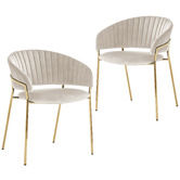 Exquisite Living Amaltheia Velvet Dining Chairs