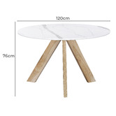 Exquisite Living 4 Seater Hans Dining Table &amp; Chair Set