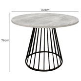 Exquisite Living 4 Seater Rigel Velvet Dining Table &amp; Chair Set