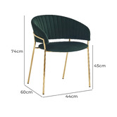 Exquisite Living 4 Seater Signe Dining Table &amp; Chair Set