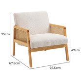Exquisite Living Astrid Boucle Armchair