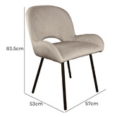 Exquisite Living Aradia Velvet Dining Chairs