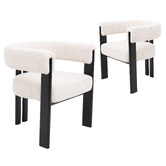 Exquisite Living Corinne Boucle Dining Chairs