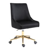 Exquisite Living Laira Velvet Office Chair