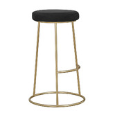 Exquisite Living 64cm Bellatrix Velvet Barstools