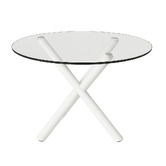 Exquisite Living Jiro Glass Dining Table
