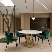Exquisite Living Signe Faux Marble Dining Table