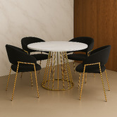 Exquisite Living Amaltheia Velvet Dining Chairs