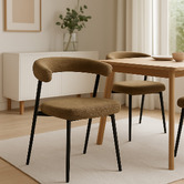 Exquisite Living Livia Upholstered Dining Chairs