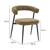 Exquisite Living Livia Upholstered Dining Chairs