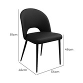 Exquisite Living Miranda Faux Leather Dining Chairs