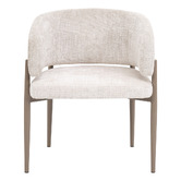 Exquisite Living 4 Seater Maine Travertine-Look Dining Table &amp; Chair Set