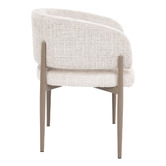 Exquisite Living 4 Seater Maine Travertine-Look Dining Table &amp; Chair Set