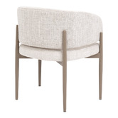 Exquisite Living 4 Seater Maine Travertine-Look Dining Table &amp; Chair Set