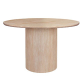 Exquisite Living 4 Seater Nome Travertine-Look Dining Table &amp; Chair Set