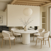 Exquisite Living 4 Seater Maine Dining Table &amp; Chair Set