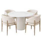 Exquisite Living 4 Seater Maine Dining Table &amp; Chair Set