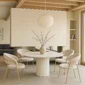 Exquisite Living 4 Seater Nome Dining Table &amp; Chair Set