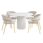 Exquisite Living 4 Seater Nome Dining Table &amp; Chair Set