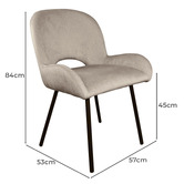 Exquisite Living 4 Seater Dale Dining Table &amp; Chair Set