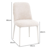 Exquisite Living 4 Seater Beige Gaia Dining Table &amp; Chair Set