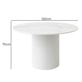 Exquisite Living 4 Seater Beige Gaia Dining Table &amp; Chair Set
