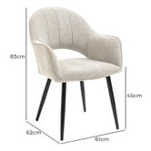 Exquisite Living 4 Seater Richmond Dining Table &amp; Chair Set