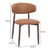 Exquisite Living Denver Faux Leather Dining Chairs