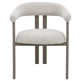 Exquisite Living Taupe Gia Upholstered Dining Chairs