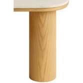 Exquisite Living Elliot Travertine-Look Dining Table