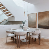 Exquisite Living Taupe Gia Upholstered Dining Chairs