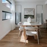 Exquisite Living Elliot Travertine-Look Dining Table