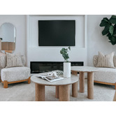 Exquisite Living Elliot Travertine-Look Dining Table