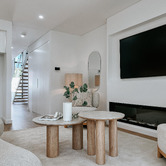 Exquisite Living Elliot Travertine-Look Dining Table
