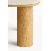Exquisite Living Elliot Travertine-Look Dining Table