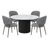 Exquisite Living 4 Seater Cyrilla Dining Table &amp; Chair Set