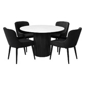 Exquisite Living 4 Seater Ollie Dining Table &amp; Chair Set