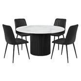 Exquisite Living 4 Seater Amari Dining Table &amp; Chair Set