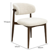 Exquisite Living Denver Upholstered Dining Chairs