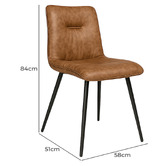 Exquisite Living Brandon Upholstered Dining Chairs