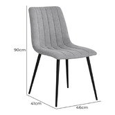 Exquisite Living 6 Seater Enya Dining Table &amp; Chair Set