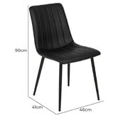 Exquisite Living 4 Seater Amari Dining Table &amp; Chair Set