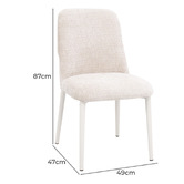 Exquisite Living 4 Seater Tamara Dining Table &amp; Chair Set